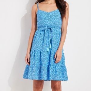 Vineyard Vines Tile Printed Tiered Dress